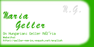 maria geller business card